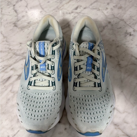 Women’s Brooks Glycerin GTS 20 Blue Glass/Marina/Legion Blue Running Shoe Size 9 - Picture 3 of 10